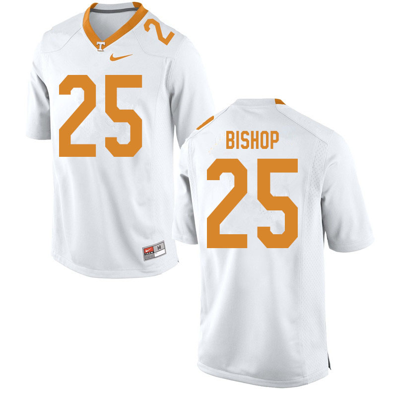 Men #25 Chayce Bishop Tennessee Volunteers College Football Jerseys Sale-White - Click Image to Close